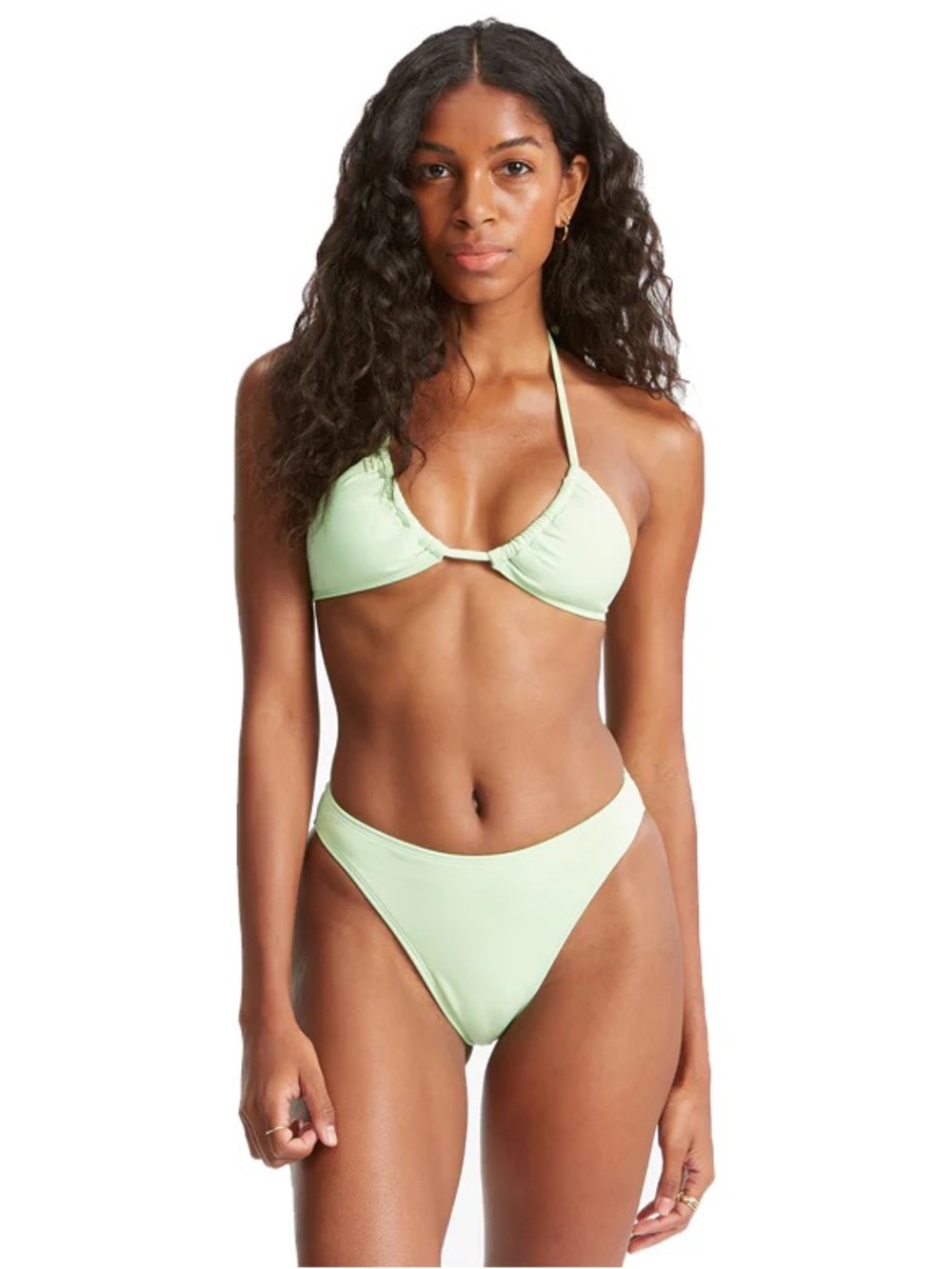 Billabong Sol Searcher Havana Bikini Bottoms in Honeydew